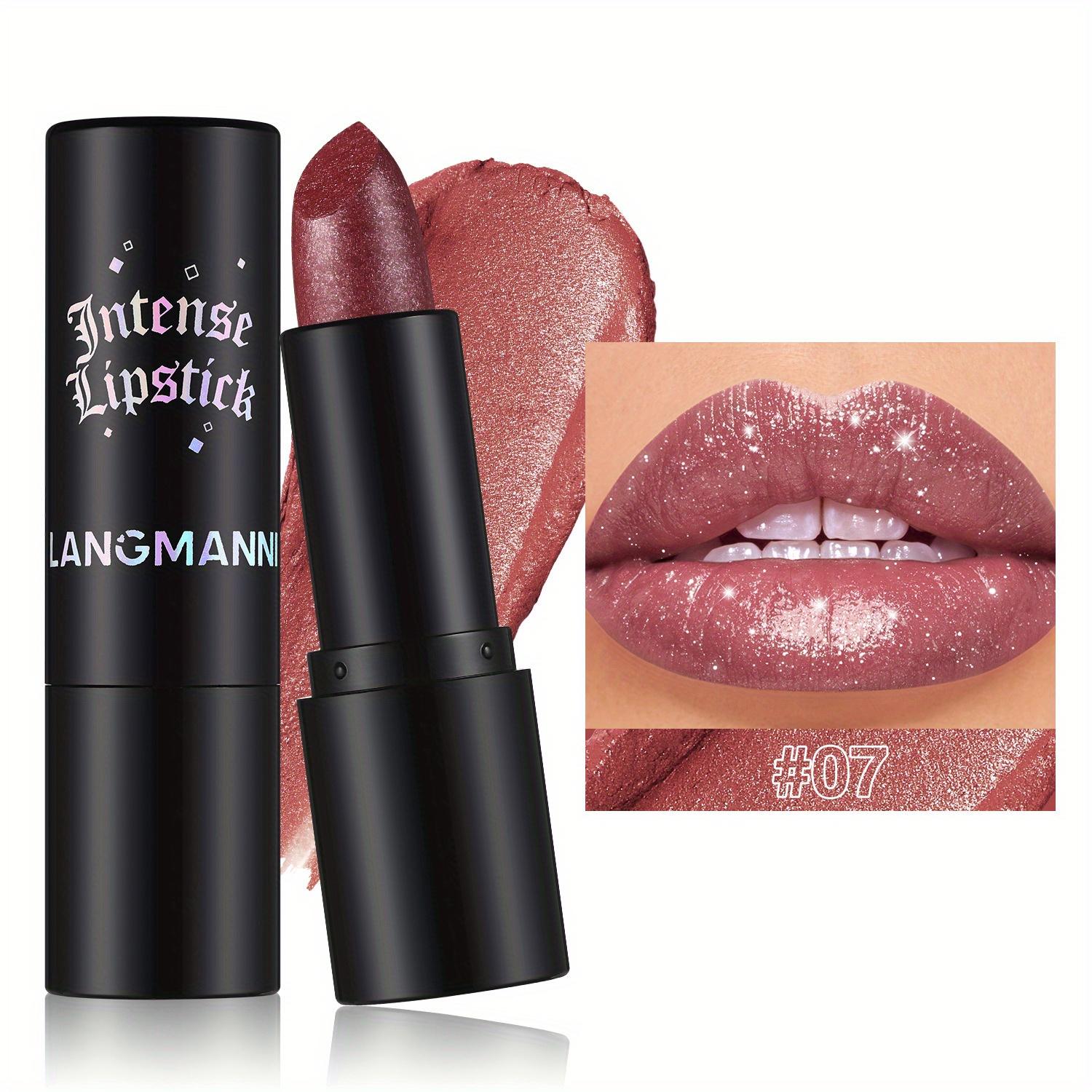 Fein schimmernder, perlmuttartiger Lippenstift, samtig, hochpigmentierter, schillernder Lippenstift, Antihaft-Becher, leicht zu färbender Lippenstift für Lippen und Wangen mit doppeltem Verwendungszweck von Joom DACH