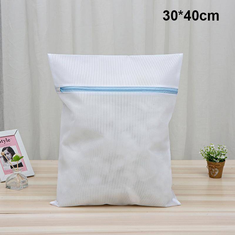 Feiner Netz-Wäschesack, Waschmaschinen, Schmutzwäschekorb, Reise-Schuh-Organizer, Netztaschen, Damen-BH, Kleidungs-Organizer 30x40cm von Joom DACH