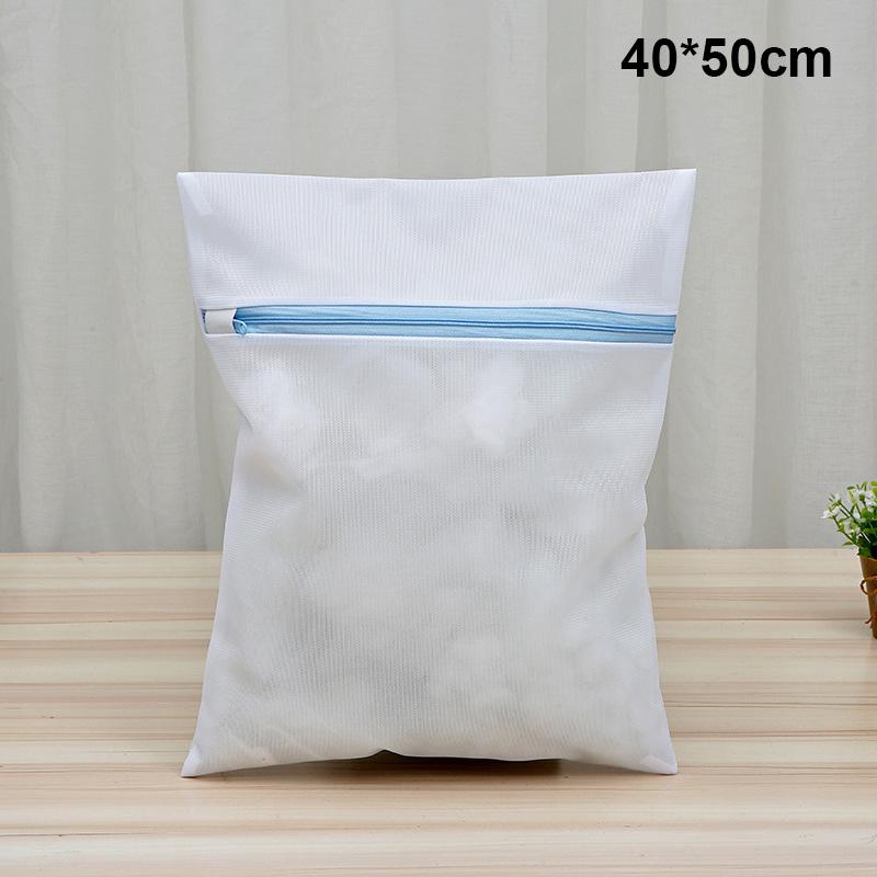 Feiner Netz-Wäschesack, Waschmaschinen, Schmutzwäschekorb, Reise-Schuh-Organizer, Netztaschen, Damen-BH, Kleidungs-Organizer 40x50cm von Joom DACH