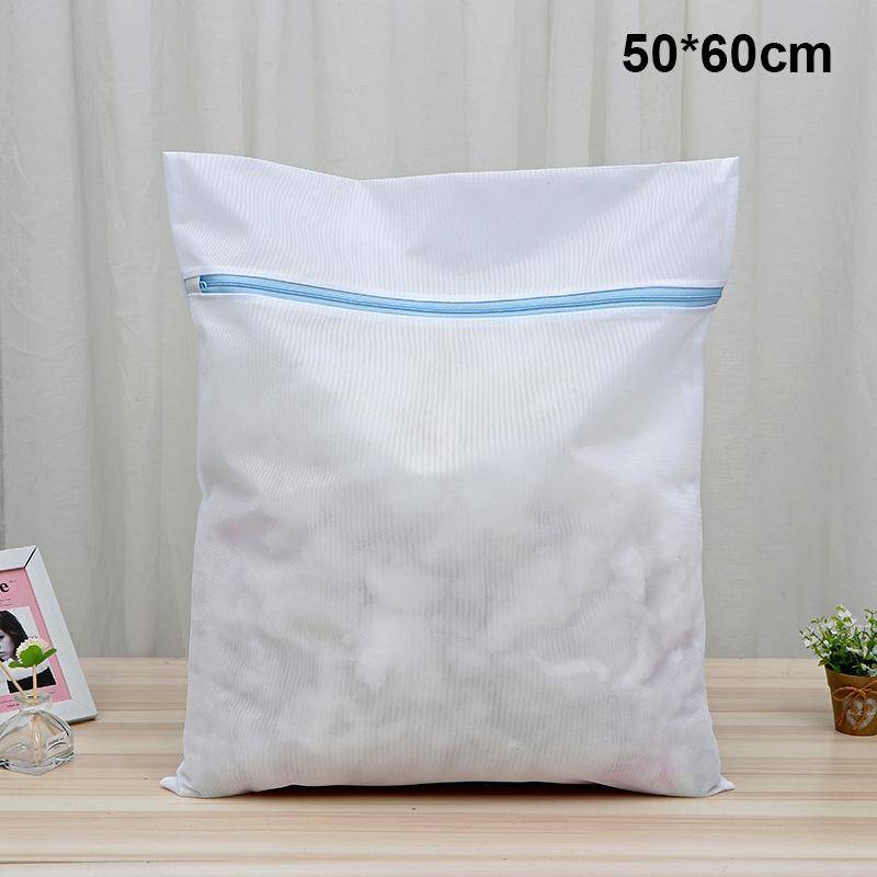 Feiner Netz-Wäschesack, Waschmaschinen, Schmutzwäschekorb, Reise-Schuh-Organizer, Netztaschen, Damen-BH, Kleidungs-Organizer 50x60cm von Joom DACH