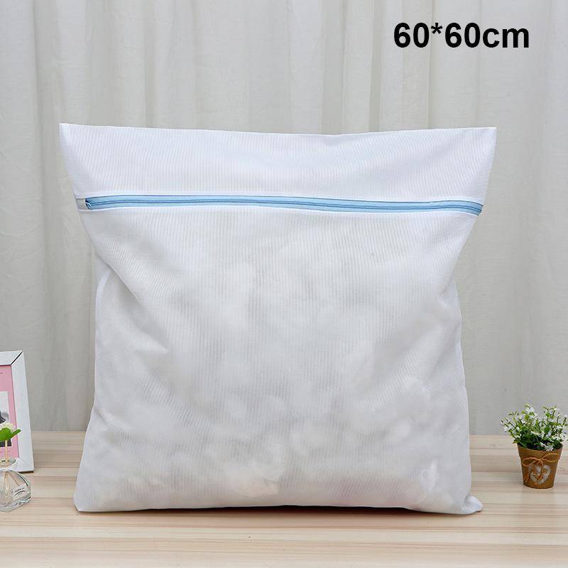 Feiner Netz-Wäschesack, Waschmaschinen, Schmutzwäschekorb, Reise-Schuh-Organizer, Netztaschen, Damen-BH, Kleidungs-Organizer 60x60cm von Joom DACH