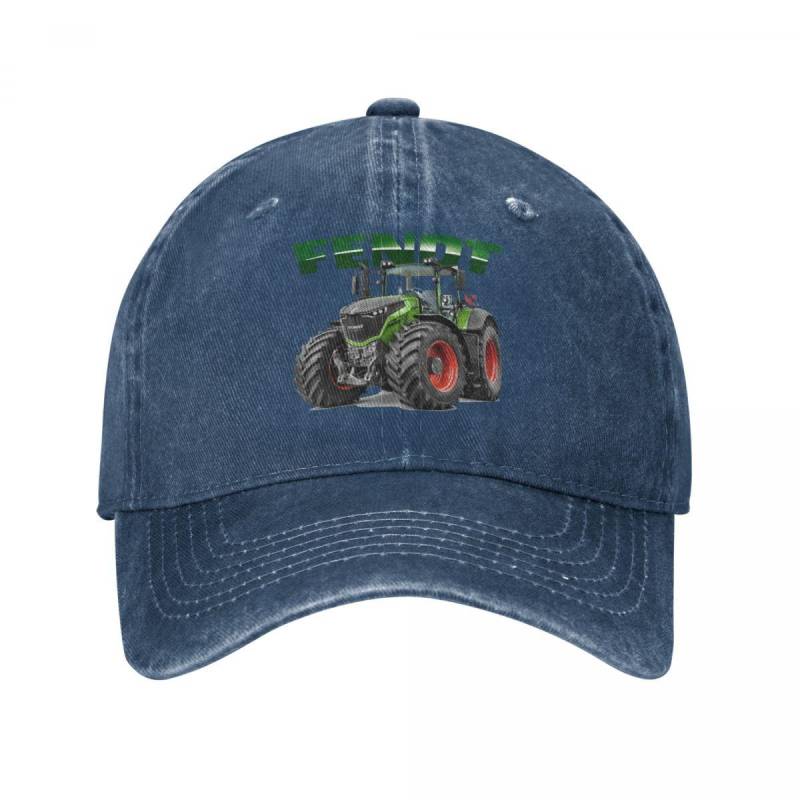 Fendt Deutsche Traktoren Männer Frauen Baseball Caps Farmer Landwirtschaft Distressed Baumwolle Hüte Kappe Retro Outdoor Sommer Snapback Cap One Size von Joom DACH