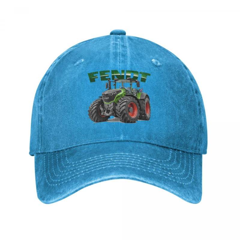 Fendt Deutsche Traktoren Männer Frauen Baseball Caps Farmer Landwirtschaft Distressed Baumwolle Hüte Kappe Retro Outdoor Sommer Snapback Cap One Size von Joom DACH