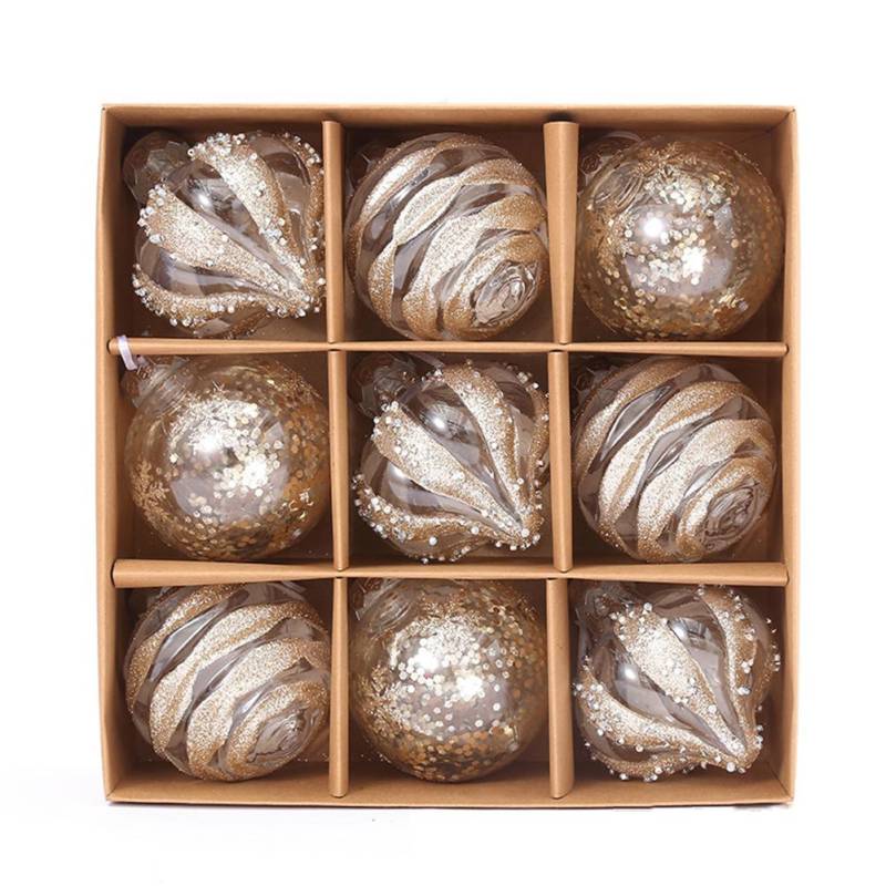 Fenster-Hängekugeln Weihnachtskugeln Dekokugeln weiß von Joom DACH