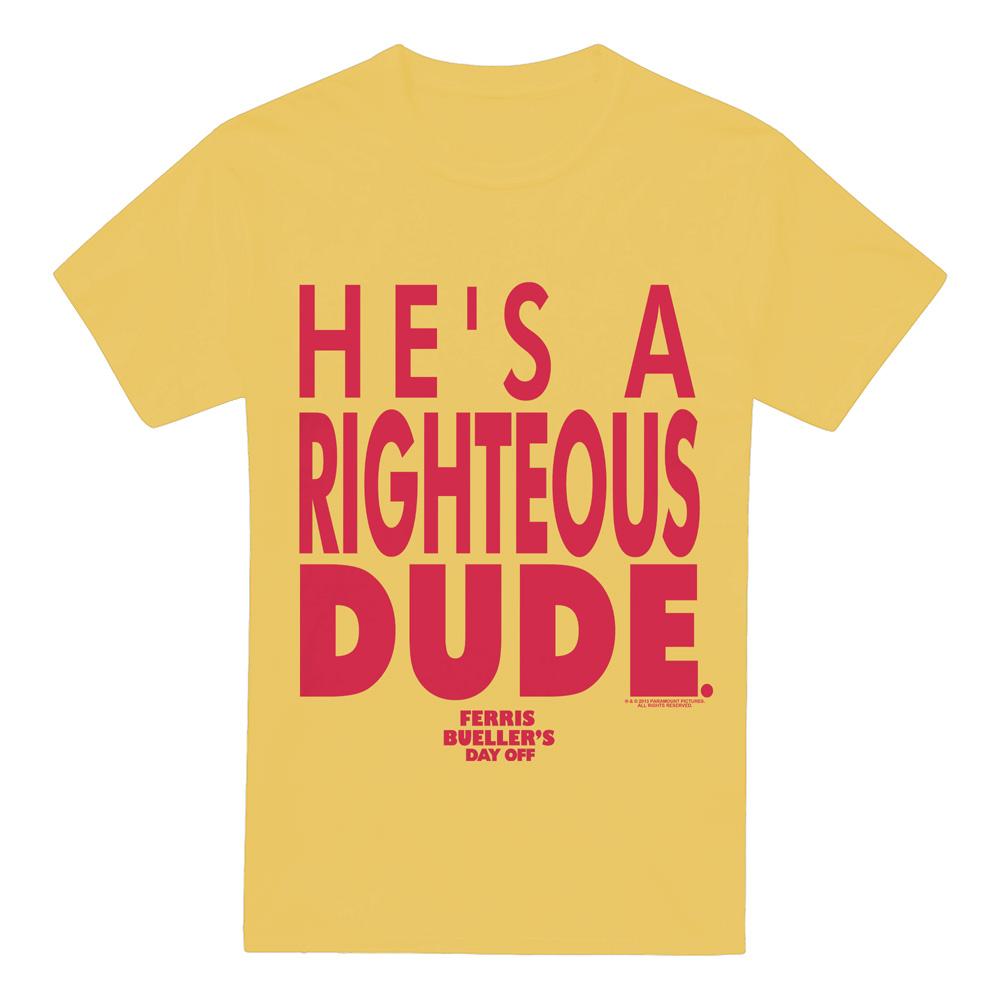 Ferris Bueller's Day Off Herren Righteous Dude T-Shirt XL banane gelbe von Joom DACH