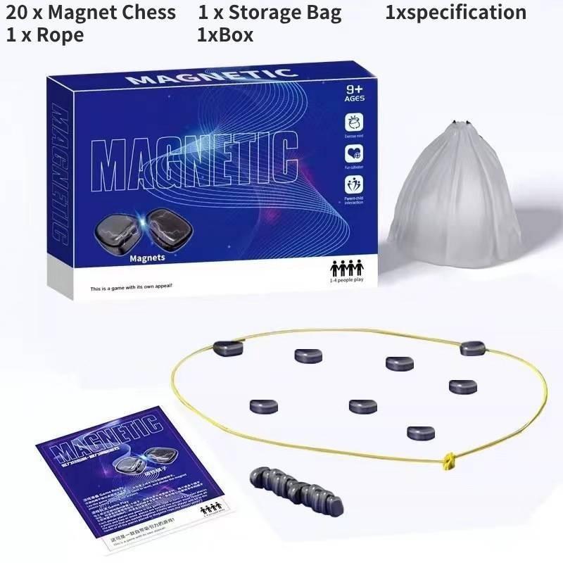 Fesselndes magnetisches Schachspiel Kognitives Training Schreibtischspielzeug für Kinder Familie Rope von Joom DACH