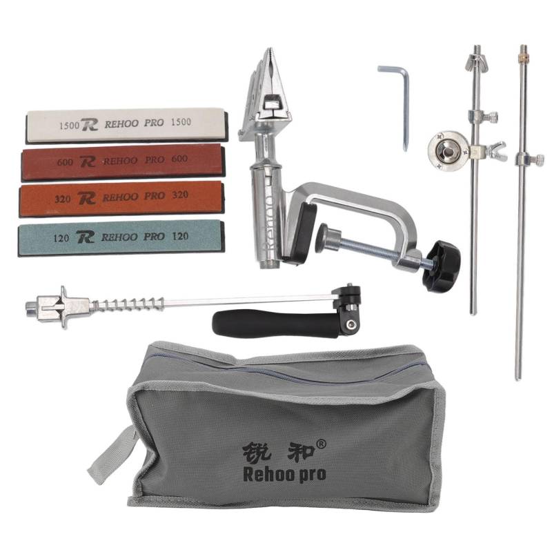 Festwinkel-Messerschärfer-Set Metallkugel Zugstangenschärfer mit 120 320 600 1500 Körnung Wetzstein von Joom DACH