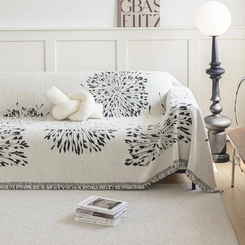 Feuerwerk Jacquard Sofa Handtuch Bezug Stoff Universalbezug Verdickter Vollbezug Kissen Wohnzimmer Ganzjahres-Universaldecke 180x260cm1pcs von Joom DACH