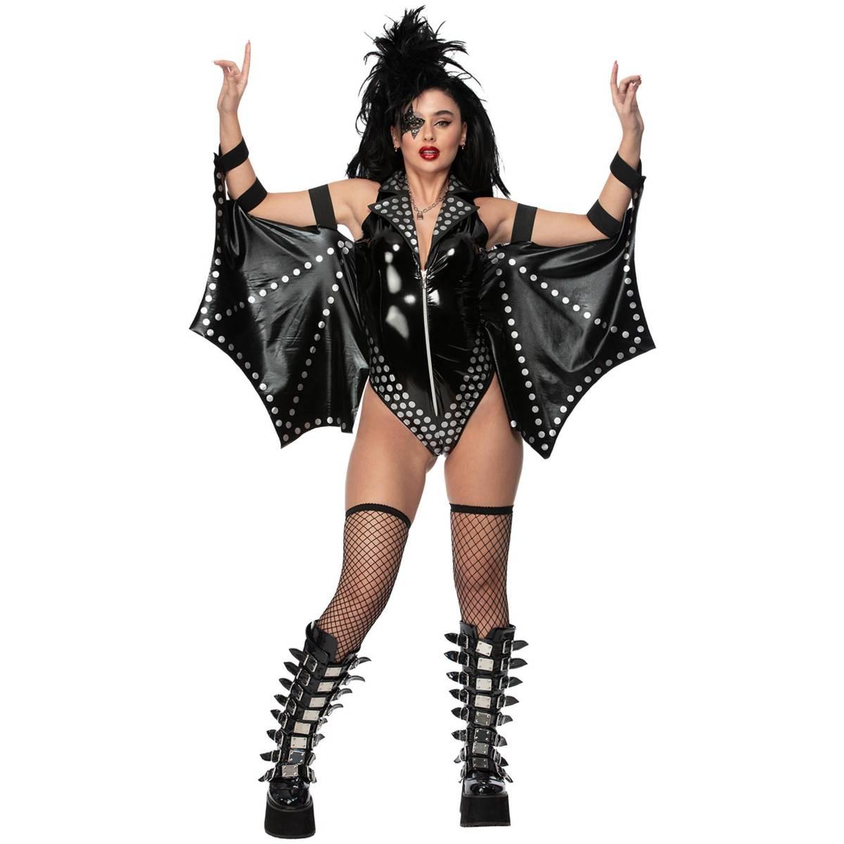 Fever Damen/Damen Rockstar Kostüm L weiß/schwarz Fever Damen/Damen Rockstar Kostüm L weiß/schwarz von Joom DACH