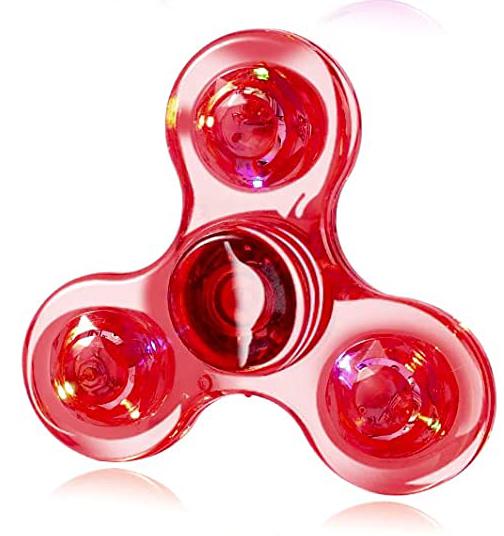 Fidget Spinner mit LED-Beleuchtung, leuchtendes Fingerspielzeug, Handspinner, Stressabbau und Angstlinderung, Partygeschenke für Kinder und Erwachsene von Joom DACH