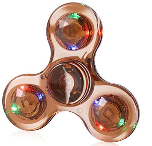 Fidget Spinner mit LED-Beleuchtung, leuchtendes Fingerspielzeug, Handspinner, Stressabbau und Angstlinderung, Partygeschenke für Kinder und Erwachsene von Joom DACH