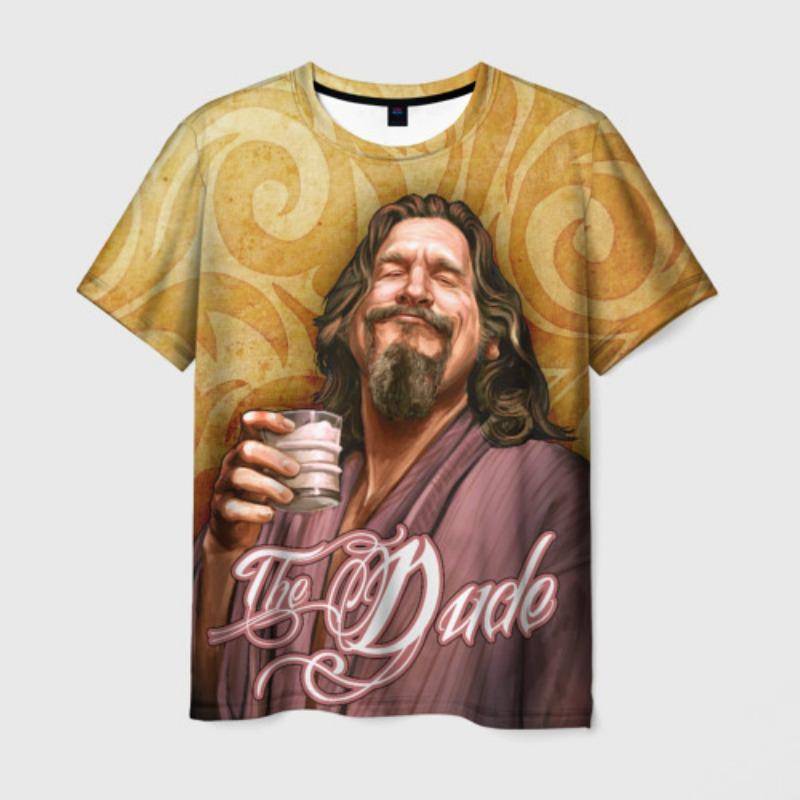 Film The Big Lebowski The Dude T-Shirt 3D-Druck Herren Damen Einzigartiges T-Shirt Tops Mode Unisex Übergröße Streetwear Kleidung 5XL von Joom DACH