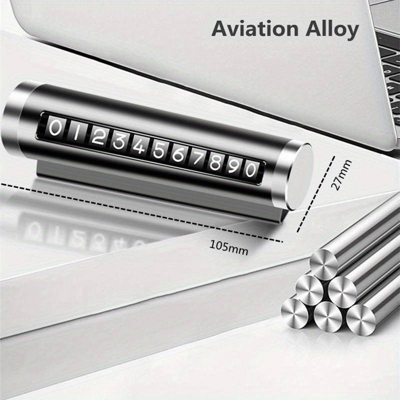 Finden Sie Top-Angebote für Metall Auto Temporäre Parkkarte Universal Drehen Telefon Nummernschild Aluminium Aufkleber Park Stop im Auto & Motorrad-Shop auf 1PC silber Finden Sie Top-Angebote für Metall Auto Temporäre Parkkarte Universal Drehen Telefon Nummernschild Aluminium Aufkleber Park Stop im Auto & Motorrad-Shop auf 1PC silber von Joom DACH