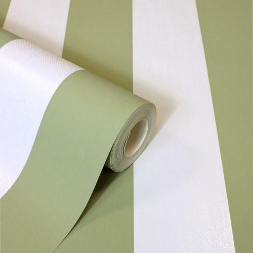 Fine Decor Juliette Streifen-Vinyl-Strukturtapete 10m x 0.5m myrte grün von Joom DACH