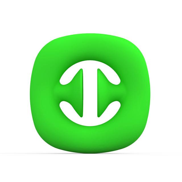 Finger Hand Grip Stress Ring Reliever Zappeln Spielzeug für Erwachsene Kind Dimple Stress Spielzeug Dekompression Pop Hand Griffe Anti Stress grün von Joom DACH