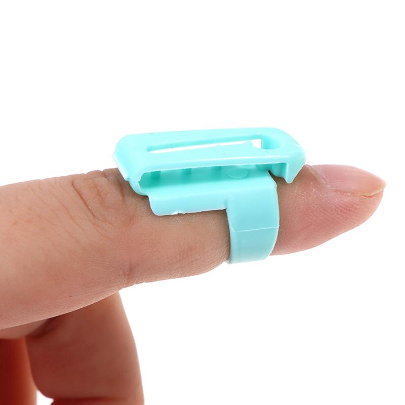 Finger Splitter Pullover Wolle Strickwerkzeug 4 Garnführung Fingerhut Kunststoff Nähen blau von Joom DACH