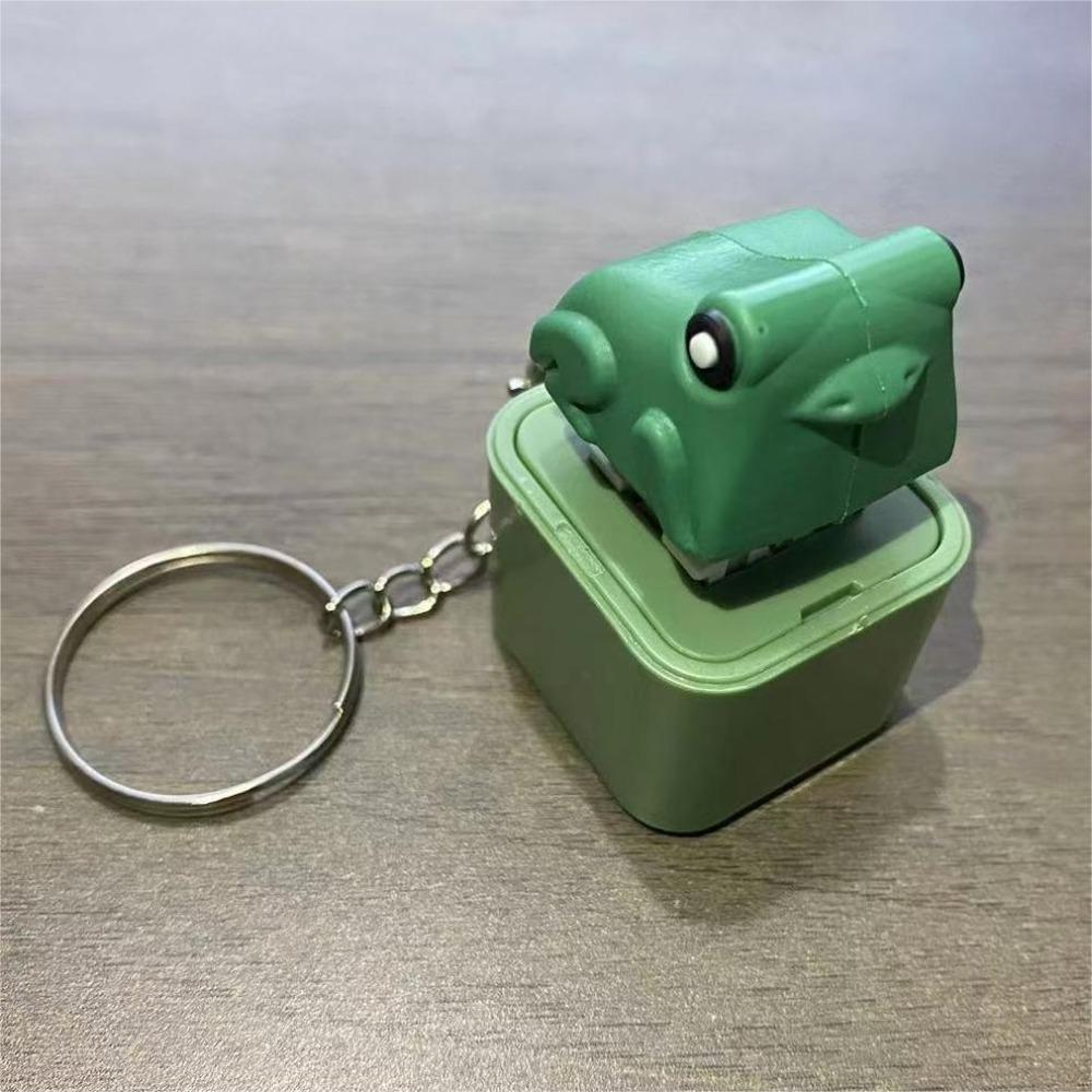 Fingertip Button Quakende Frosch Ente Schlüsselanhänger Kunststoff Tastatur Sound Schlüsselanhänger Kinder Erwachsene Style A von Joom DACH