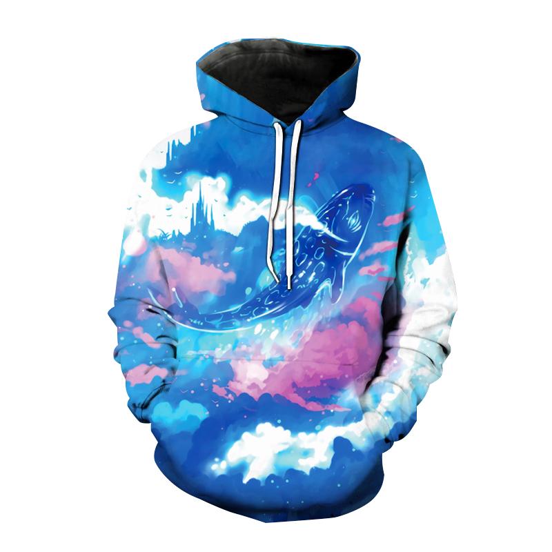 Fisch 3D Druck Hoodies Angeln Männer Frauen Mode Mit Kapuze Sweatshirt Hip Hop Hoodie Pullover Unisex Tops Mantel Trendy Hoody Kleidung S von Joom DACH