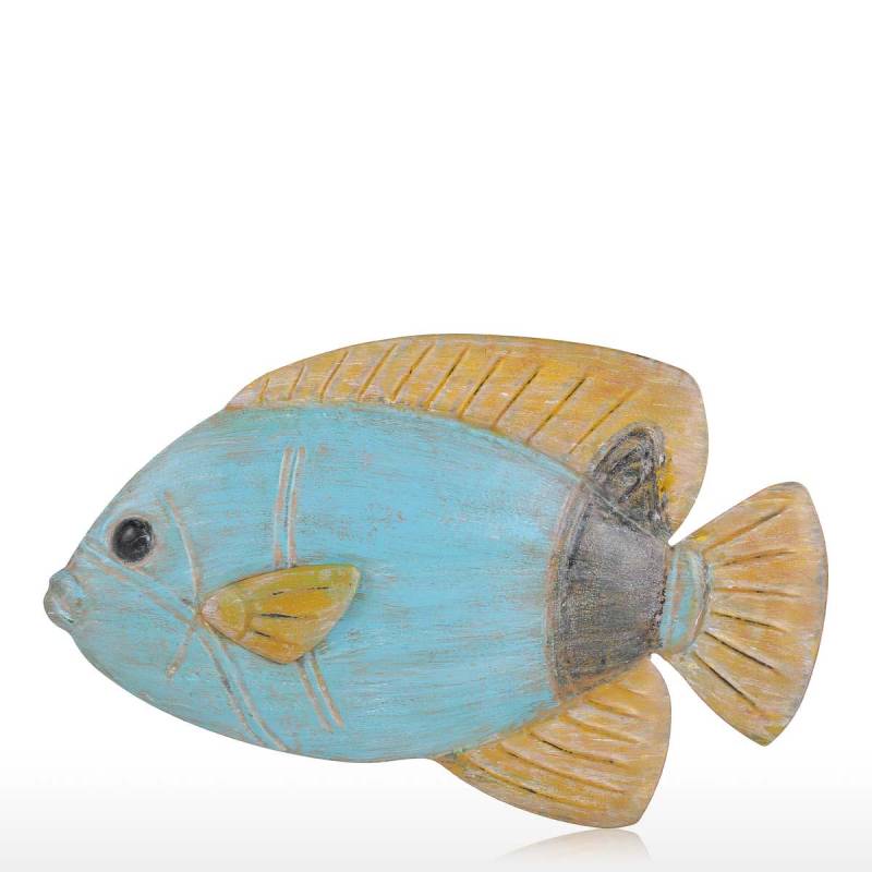 Fisch-Wandbehang, 6 Eisen-Wanddekoration, kreative Verzierung, Kunsthandwerk, Wanddekoration, Wandbehang, Meereslebewesen von Joom DACH
