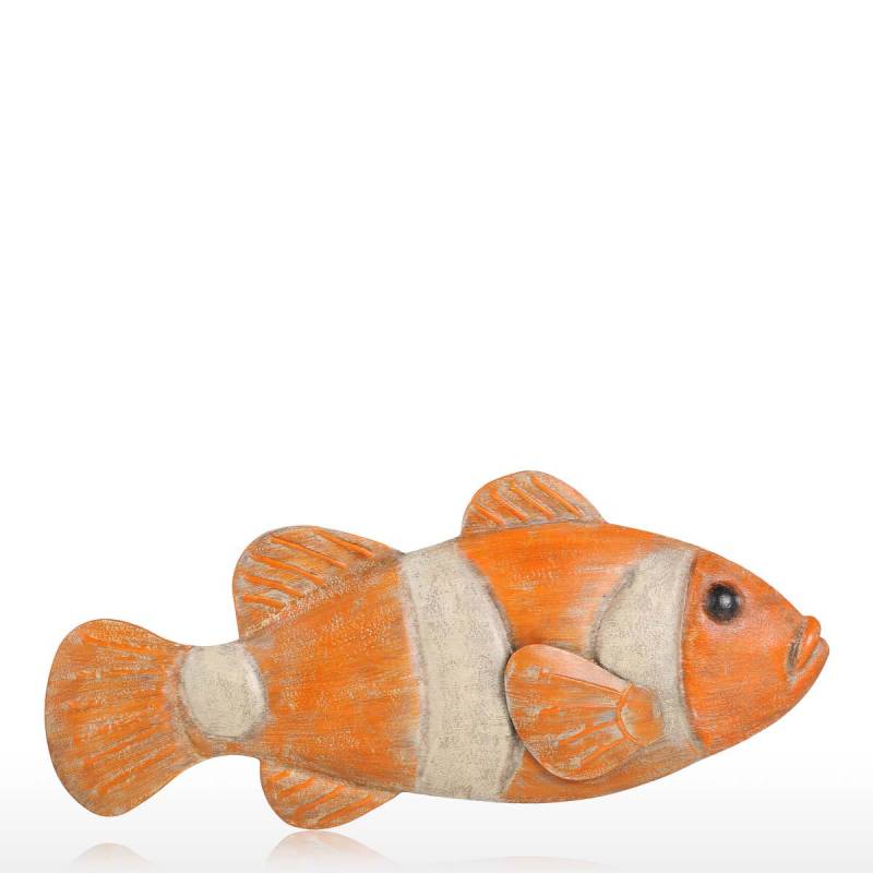 Fisch-Wandbehang, 6 Eisen-Wanddekoration, kreative Verzierung, Kunsthandwerk, Wanddekoration, Wandbehang, Meereslebewesen von Joom DACH