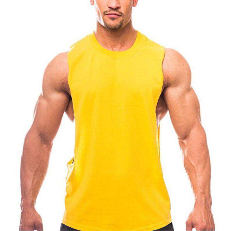 Fitness Tank Tops Männer Anime Drop Armloch Weste Herren Tanktop Cartoon Singlet Sportswear Tops Marke Pullover Bodybuilding Tank L von Joom DACH