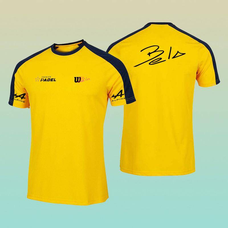 Fitnessstudio T-Shirt Sommer Atmungsaktiv Sport Kurzarm Outdoor Laufen Herren T-Shirt Tennis Groß Kleidung Wettkampf Training Top L von Joom DACH