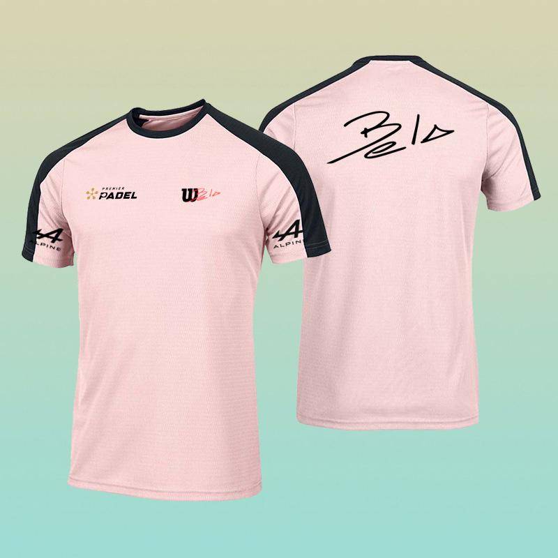 Fitnessstudio T-Shirt Sommer Atmungsaktiv Sport Kurzarm Outdoor Laufen Herren T-Shirt Tennis Groß Kleidung Wettkampf Training Top L von Joom DACH