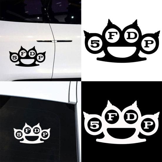 Five Finger Death Band Sign Punch Music Vehicle Car Reflektierende Aufkleber Aufkleber weiß von Joom DACH