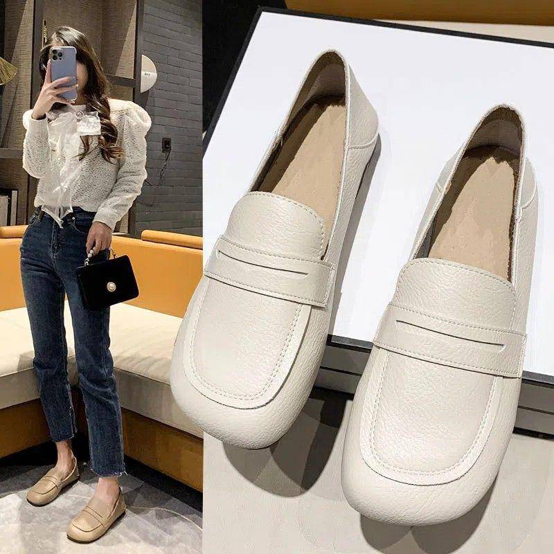 Flache, niedrig geschnittene Damen-Arbeitsschuhe mit weicher Sohle, weiche neue, all-matching Slip-on Lofter Pumps 41 von Joom DACH