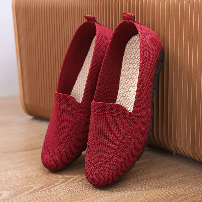 Flache Freizeitschuhe Damen Mesh Atmungsaktive Sneaker Damen Atmungsaktiv Leicht Slipper Loafer Socken Schuhe Damen 35 rot Flache Freizeitschuhe Damen Mesh Atmungsaktive Sneaker Damen Atmungsaktiv Leicht Slipper Loafer Socken Schuhe Damen 35 rot von Joom DACH