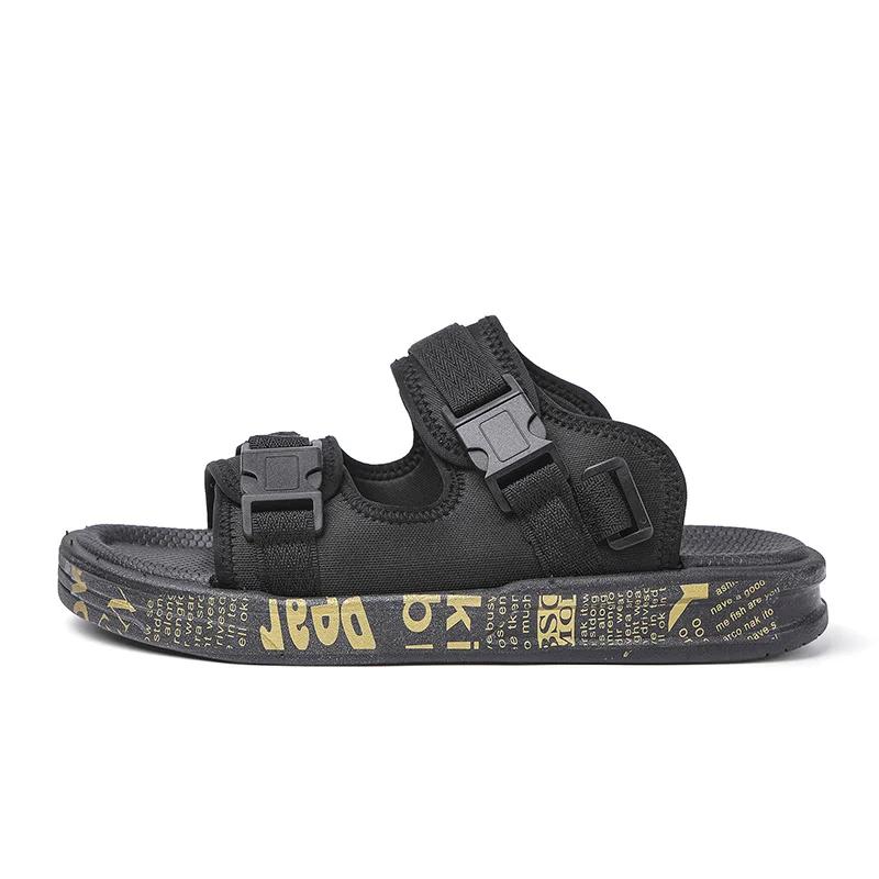 Flache Sandalen Herrensandale für Männer Herren Freizeitsandale Marke Herrenschuhe Sommer Herrensandalen Herren Hausschuhe Plateausandalen. 45 von Joom DACH