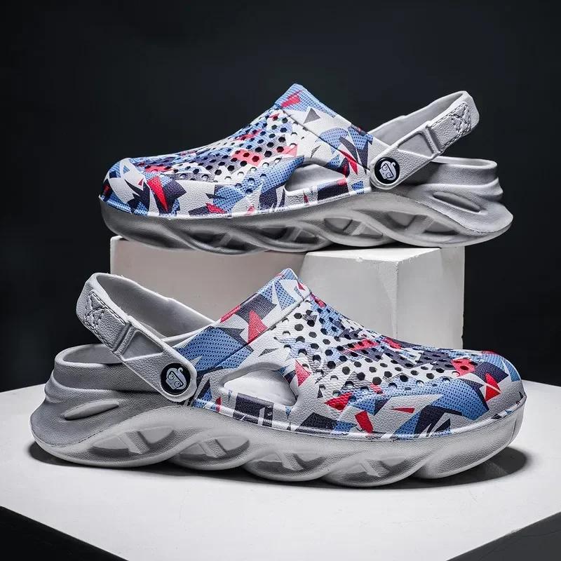 Flache Sandalen Herrenschuhe EVA Hausschuhe Garten Plateau-Sandalen Mann Sommersandalen Neue Herren-Sneaker Outdoor Flip-Flops Haus Clogs 39 von Joom DACH