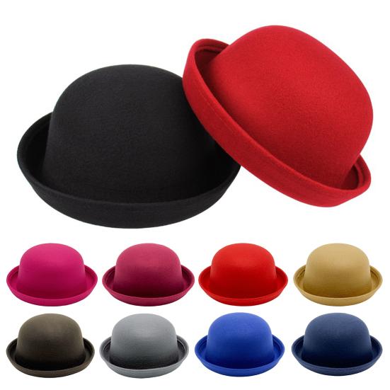 Flache-top Fedora Hut Reine Farbe Imitation Wolle Jazz Hut Unisex Japanischen kamelfarben von Joom DACH