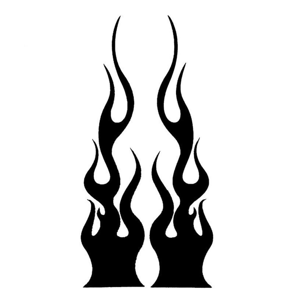 Flamme Vinyl Aufkleber Aufkleber Motor Aufkleber Mountainbike BMX Karosserie Aufkleber schwarz von Joom DACH