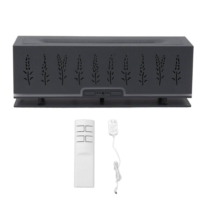 Flammen Aroma Diffusor 200ml Fassungsvermögen Geräuscharm Entspannendes Nachtlicht für Zuhause Büro US schwarz/graue von Joom DACH