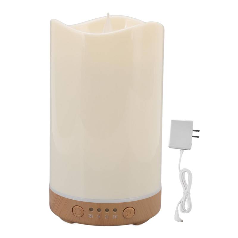 Flammenlose Kerze Diffusor Luftbefeuchter Ätherischer Öl Diffusor mit Kerzenflammeneffekt Licht für Zuhause von Joom DACH