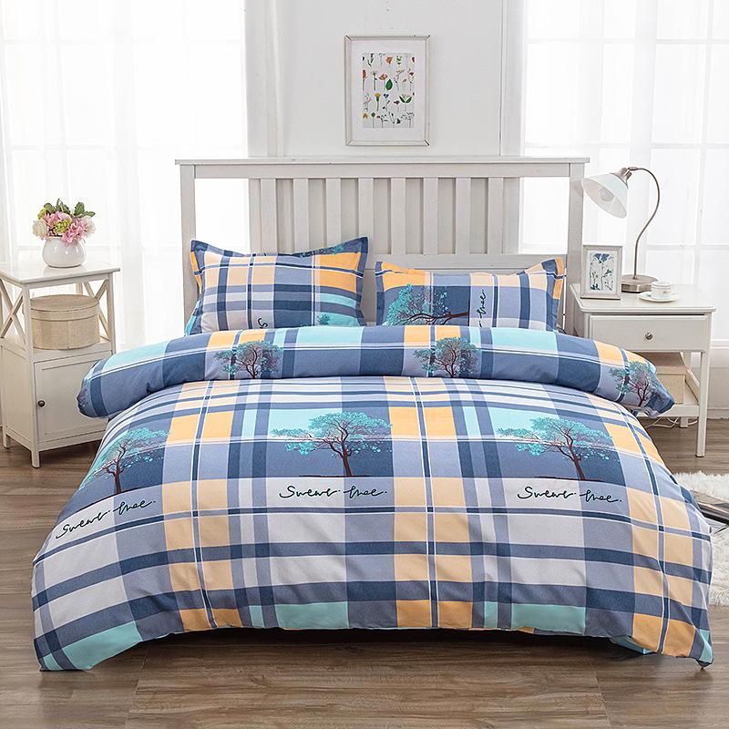 Flanell Bettbezug-Set - Einzelstück für Etagenbett im Studentenwohnheim, Inklusive Kissenbezug & Doppelbettbezug 150*210 cm [Single Duvet Cover] von Joom DACH