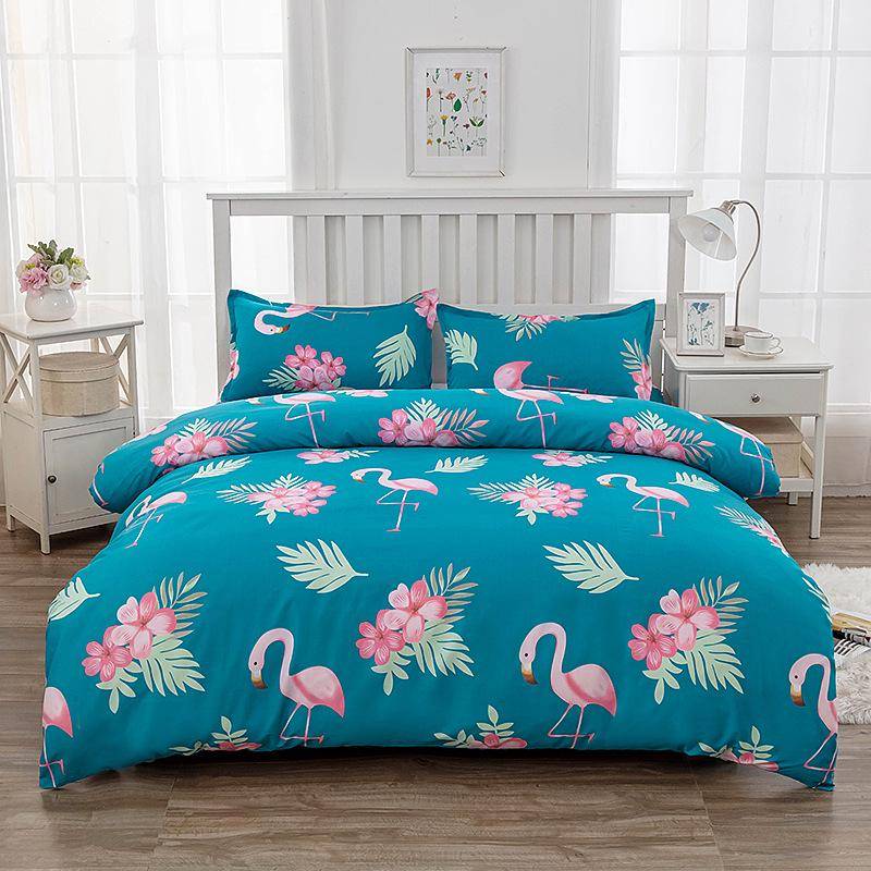 Flanell Bettbezug-Set - Einzelstück für Etagenbett im Studentenwohnheim, Inklusive Kissenbezug & Doppelbettbezug 150*210 cm [Single Duvet Cover] von Joom DACH