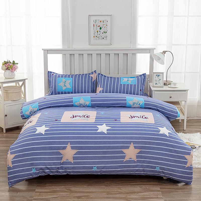 Flanell Bettbezug-Set - Einzelstück für Etagenbett im Studentenwohnheim, Inklusive Kissenbezug & Doppelbettbezug 150*210 cm [Single Duvet Cover] von Joom DACH