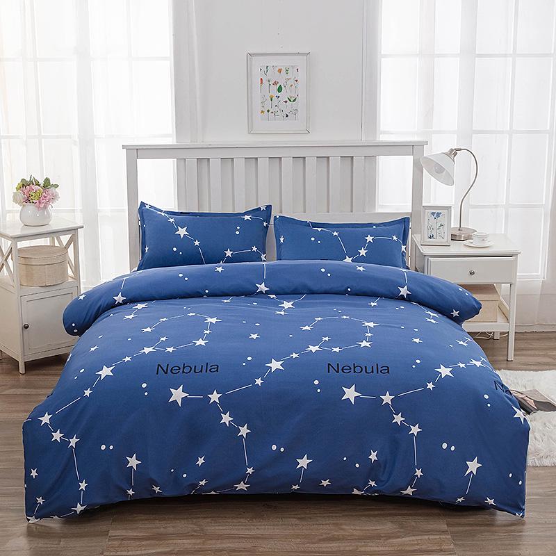 Flanell Bettbezug-Set - Einzelstück für Etagenbett im Studentenwohnheim, Inklusive Kissenbezug & Doppelbettbezug 150*210 cm [Single Duvet Cover] von Joom DACH