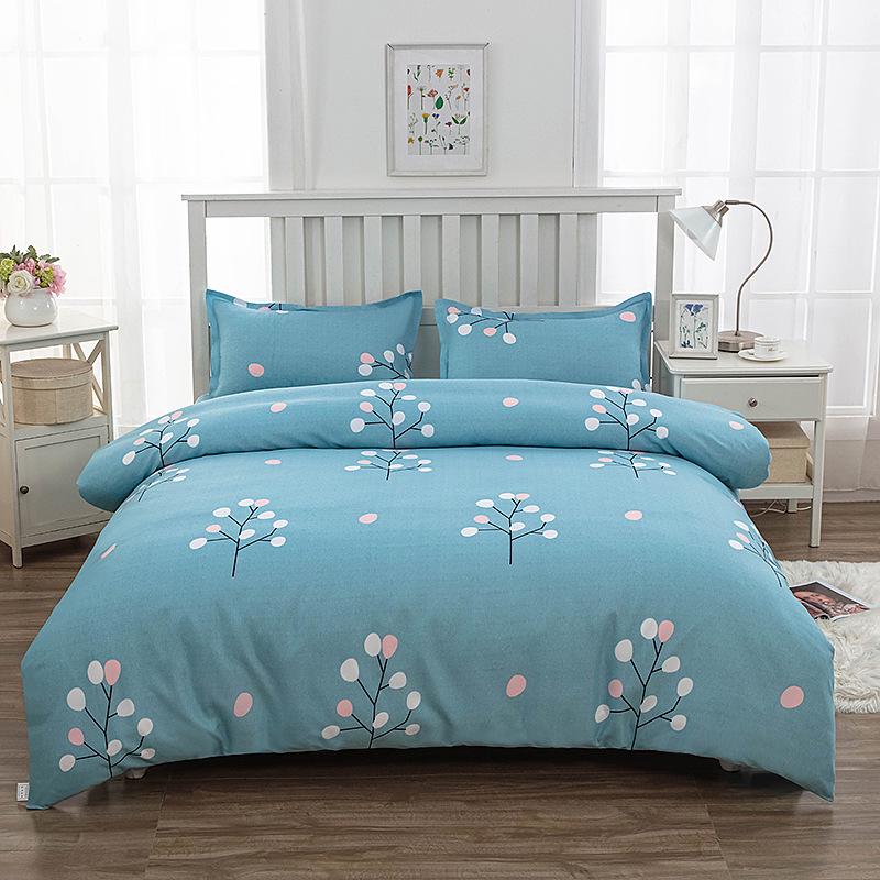 Flanell Bettbezug-Set - Einzelstück für Etagenbett im Studentenwohnheim, Inklusive Kissenbezug & Doppelbettbezug 200*230 cm [Single Duvet Cover] von Joom DACH