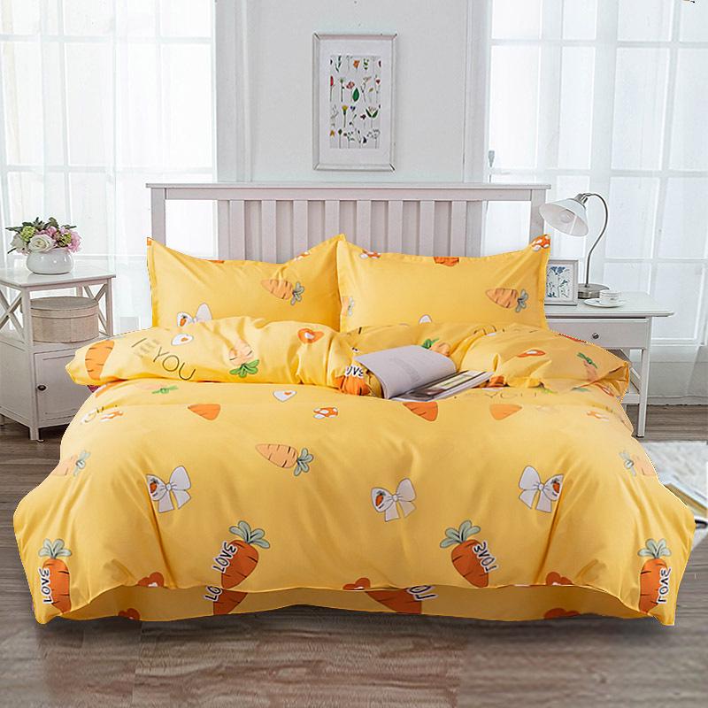 Flanell Bettbezug-Set - Einzelstück für Etagenbett im Studentenwohnheim, Inklusive Kissenbezug & Doppelbettbezug 200*230 cm [Single Duvet Cover] von Joom DACH