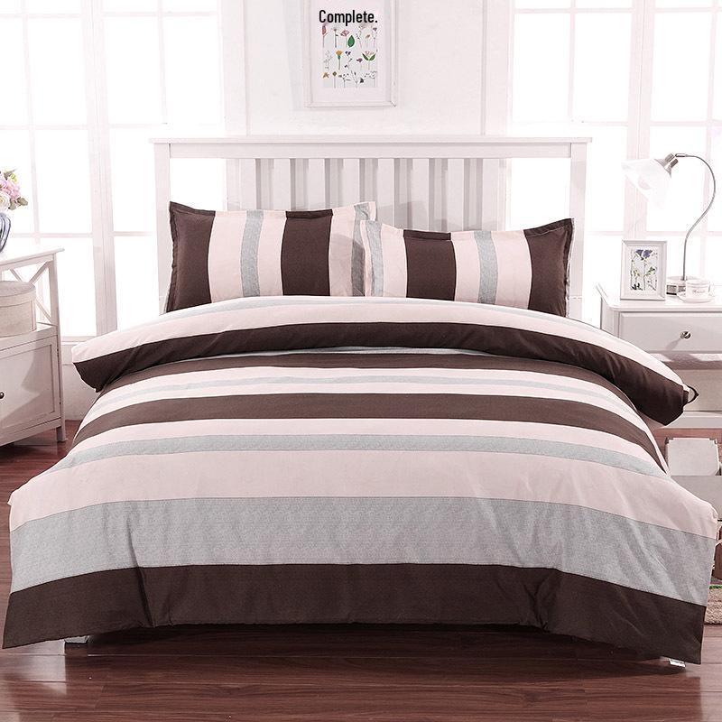 Flanell Bettbezug-Set - Einzelstück für Etagenbett im Studentenwohnheim, Inklusive Kissenbezug & Doppelbettbezug 215*225 cm [Double Bed Sheet] von Joom DACH