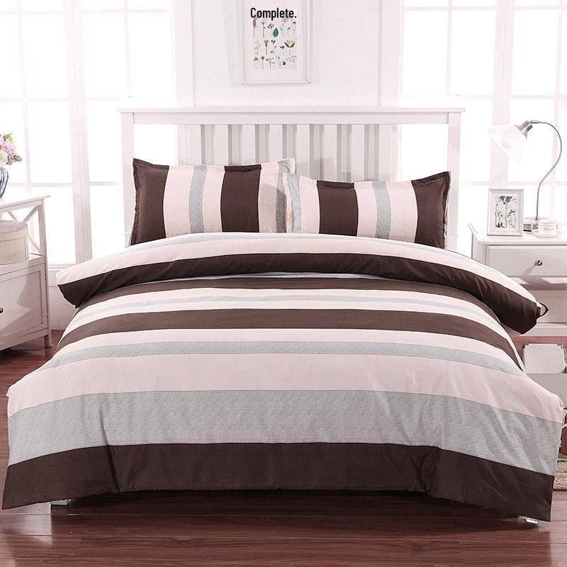 Flanell Bettbezug-Set - Einzelstück für Etagenbett im Studentenwohnheim, Inklusive Kissenbezug & Doppelbettbezug 215*225 cm [Double Bed Sheet] von Joom DACH