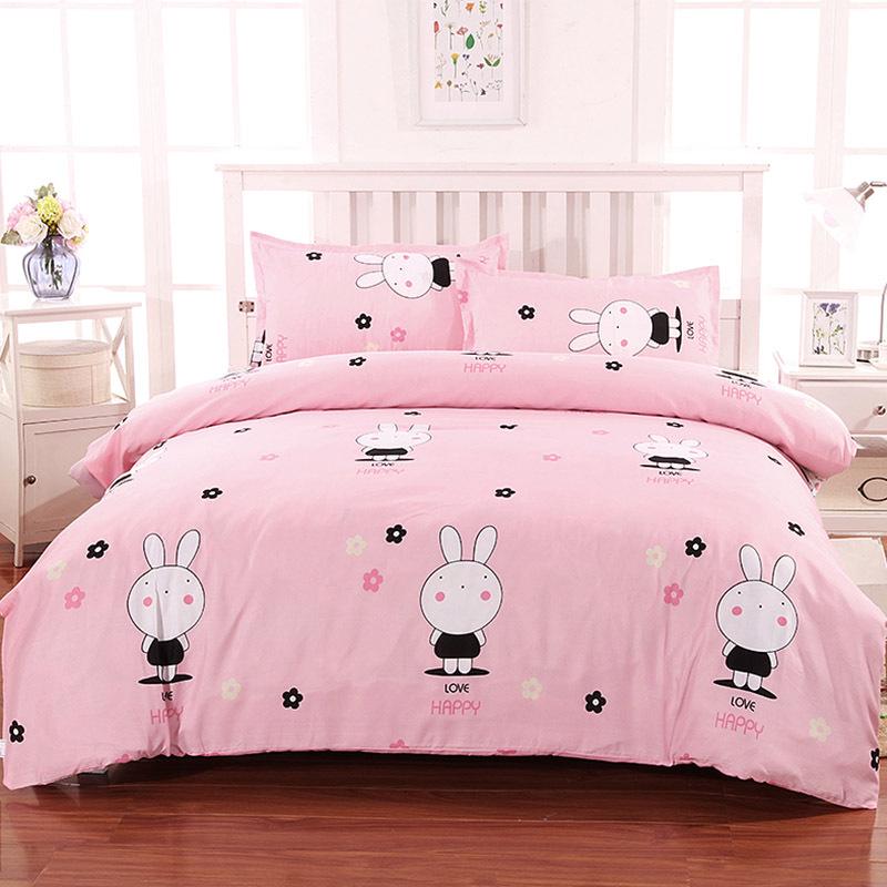 Flanell Bettbezug-Set - Einzelstück für Etagenbett im Studentenwohnheim, Inklusive Kissenbezug & Doppelbettbezug 215*225 cm [Double Bed Sheet] von Joom DACH