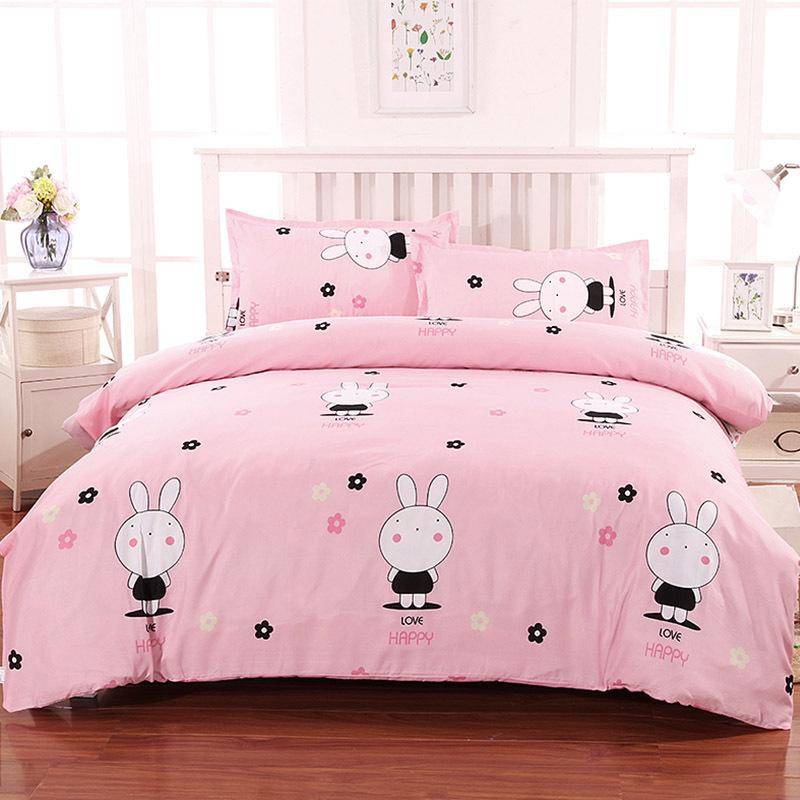 Flanell Bettbezug-Set - Einzelstück für Etagenbett im Studentenwohnheim, Inklusive Kissenbezug & Doppelbettbezug 215*225 cm [Double Bed Sheet] von Joom DACH
