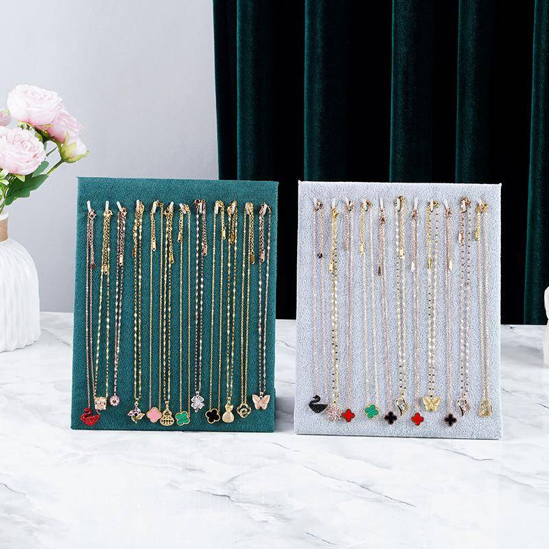 Flanell Halskette Anhänger Display Stand Ohrring Display Board Frauen Schmuck Rack Armband Lagerung Halter Dangler Eardrop Regal as the picture von Joom DACH