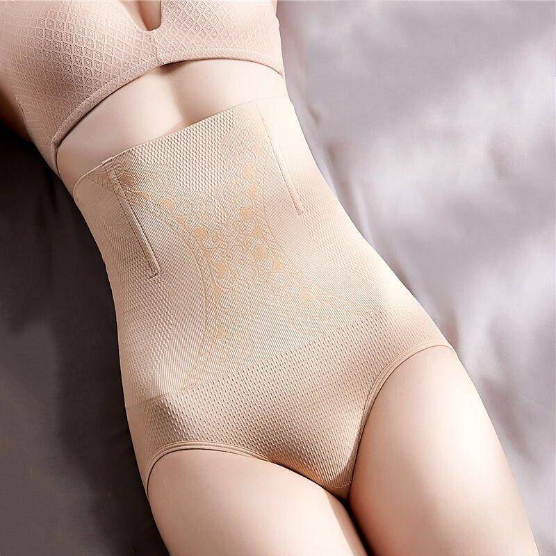Flarixa Body Shaper Damen Nahtlose Hohe Taille Postpartale Hip Lift Shaping Höschen Abnehmen Unterwäsche Korsett Body Shaping Hosen XXL beige von Joom DACH