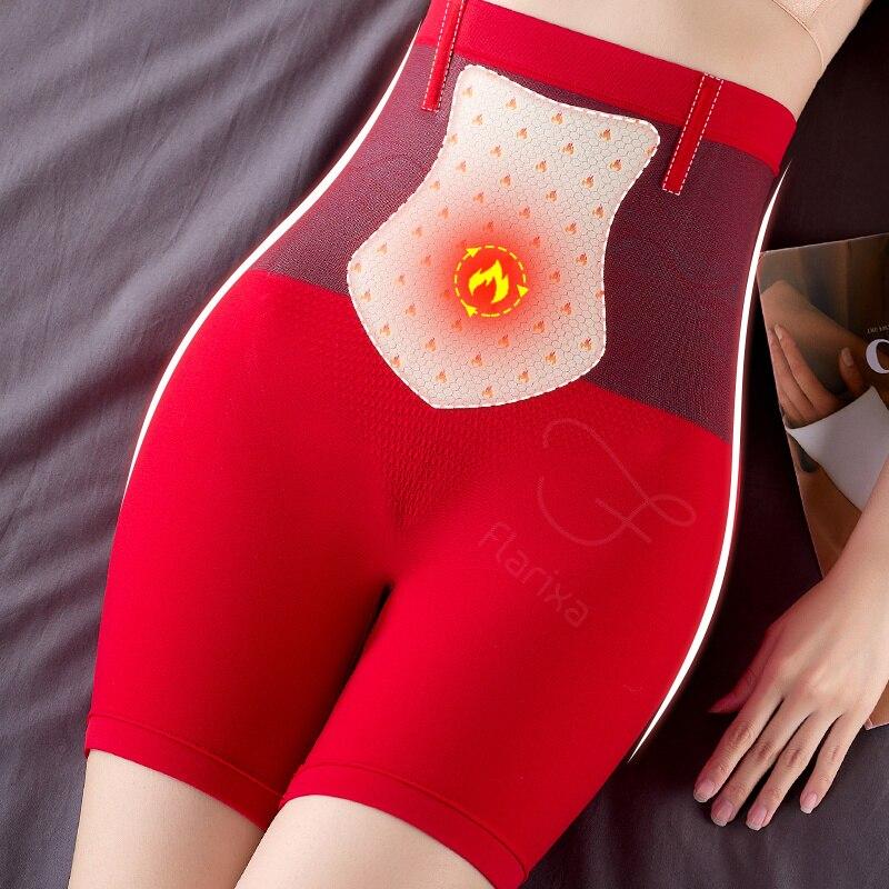 Flarixa Hohe Taille, flacher Bauch, formende Höschen, nahtlose Sicherheitsshorts unter dem Rock, Damen-Thermounterwäsche, Menstruationsunterhose XXL rot Flarixa Hohe Taille, flacher Bauch, formende Höschen, nahtlose Sicherheitsshorts unter dem Rock, Damen-Thermounterwäsche, Menstruationsunterhose XXL rot von Joom DACH