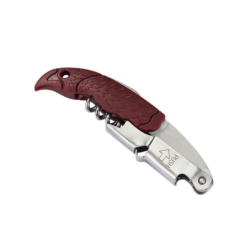 Flaschenöffner, Edelstahl, Bieröffner, kreativer Metall-Dosenöffner, Kunststoff, tragbar, multifunktional, Seepferdchen-Messer von Joom DACH